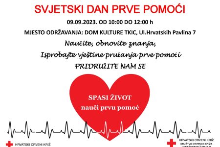 Poziv-Obilježavanje Svjetskog dana pružanja prve pomoći